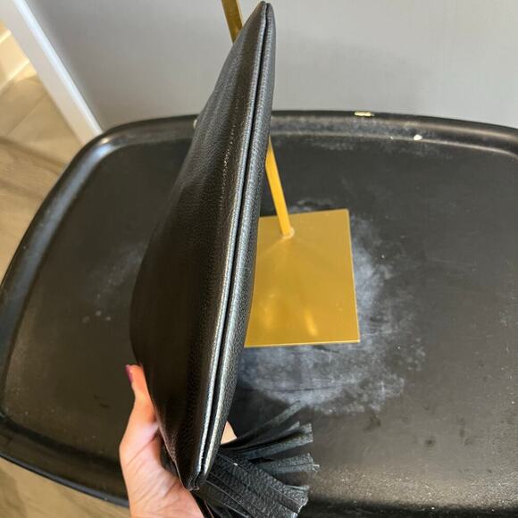 J Jill Perfect Convertible Crossbody Purse Black Pebbled Leather Bag - Picture 4 of 9